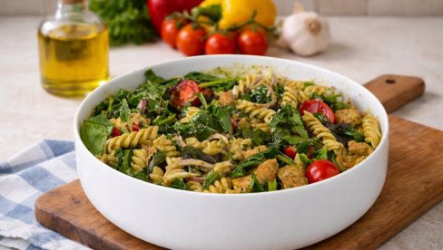 TESTENINA SALATA SA PILETINOM: Brz i ukusan ručak