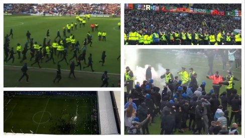 ŠKOTSKA JE UŽASNUTA! Huligani Seltika i Rendžersa upali na teren, Old firm derbi u senci velikog haosa (VIDEO)