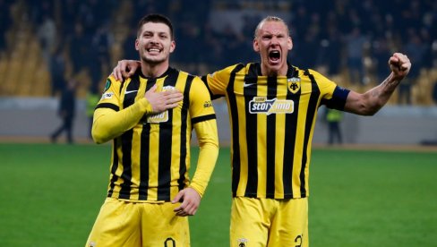 LUKA JOVIĆ GOLOM DONEO PRVO MESTO AEK-U! Tim Marka Nikolića na čelu tabele, Olimpijakos i Paok kiksnuli
