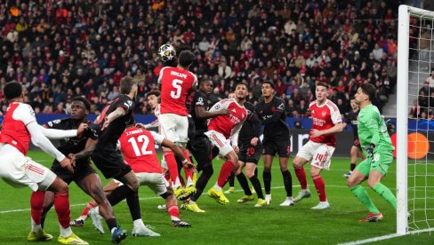 ARSENAL ZAUSTAVLJEN U LIGI ŠAMPIONA: Leverkuzen poklekao u finišu, u Londonu pada odluka ko ide u četvrtfinale