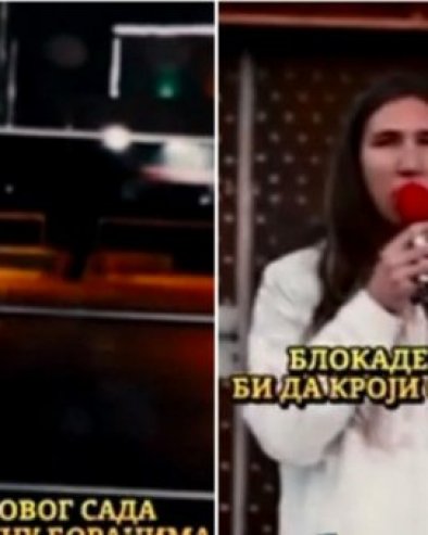 BRUKA BLOKADERA U BORU: Student iz Novog Sada drži govor o našem mestu