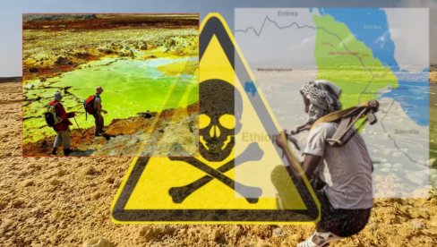 УЛАЗ У ПАКАО: Данакил - НАЈОПАСНИЈЕ место на свету! Вода је НАРАНЏАСТА, печа јаче од ватре, ризично је и да се дише и да се хода (ВИДЕО)