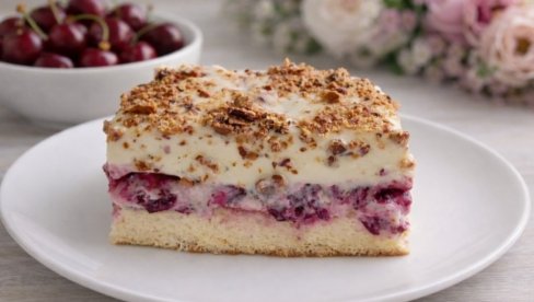 ЛЕДЕНЕ КОЦКЕ СА ВИШЊАМА: Кремасти колач који се топи у устима