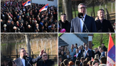 VUČIĆ OBIŠAO SELO KOTRAŽA U LUČANIMA: Velika najava predsednika - stižu vodovod i putevi! (VIDEO)
