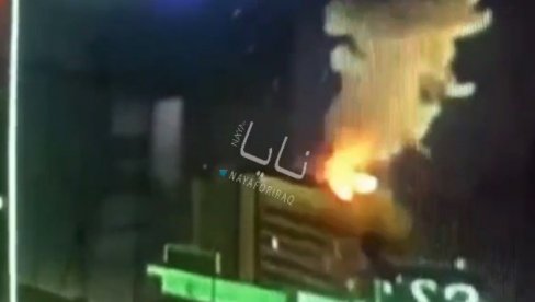 ДРАМАТИЧНИ СНИМЦИ ИЗ БАГДАДА: Ватра гута хотел у коме је смештена мисија ЕУ (ВИДЕО)