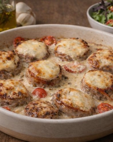 СВИЊСКИ ФИЛЕ У ГОРГОНЗОЛА СОСУ СА ПОВРЋЕМ: Богатство укуса из рерне