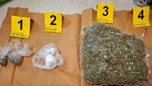 PAO DILER NA PALILULI: Zaplenjeno kilogram marihuane i kokain