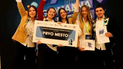 NOVOSADSKOJ TŠ MILEVA MARIŠ AJNŠTAJN PRVO MESTO: Završeno  Regionalno takmičenje  učeničkih kompanija Vojvodine