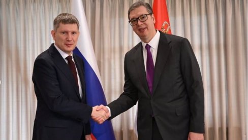 VUČIĆ SA RUSKOM MINISTROM: Razgovarali o ključnim pitanjima od strateškog značaja za energetsku i ekonomsku stabilnost Srbije