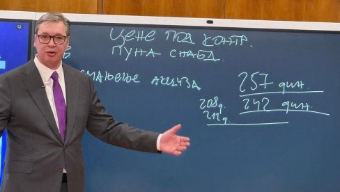 ЗАДОВОЉАН САМ ЗАЛИХАМА ОСНОВНИХ ПОЉОПРИВРЕДНО-ПРЕХРАМБЕНИХ ПРОИЗВОДА Вучић: Имамо и да ништа не купимо и не произведемо