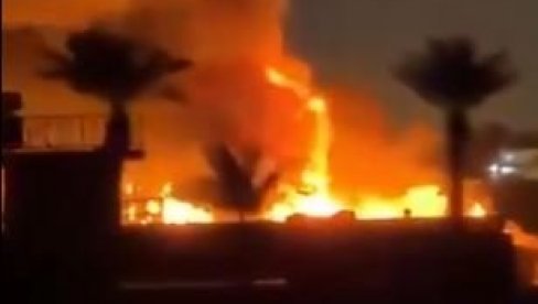 АМЕРИЧКА ВОЈНА БАЗА У ПЛАМЕНУ: Иран жестоко напао током ноћи (ВИДЕО)