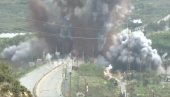 ИЗРАЕЛ ДИГАО У ВАЗДУХ КЉУЧАН МОСТ: Страшна експлозија важног прелаза који одваја Либан (ВИДЕО)