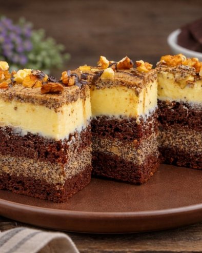 KAZABLANKA TORTA:  Savršen spoj čokolade, maka i sira