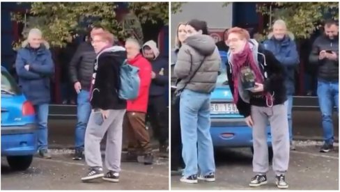 ПРОБИЛИ СУ ДНО: Пијана блокадерка у Кули напада и вређа полицију (ВИДЕО)