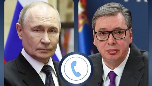 VUČIĆ RAZGOVARAO TELEFONOM SA PUTINOM: Evo o čemu su sve razgovarali (FOTO)
