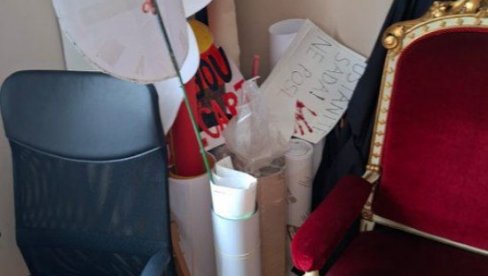 REKTORAT ILI TERORISTIČKA BAZA?! Pogledajte šta su pripadnici UKP pronašli u zgradi (FOTO)