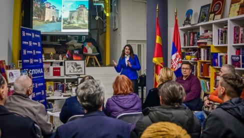 НЕЗАБОРАВ ЗА ДРЕВНЕ СВЕТИЊЕ НЕМАЊИЋА: У Српском културном центру "Спона" у Скопљу одржана предавања доцента др Јасмине Ћирић