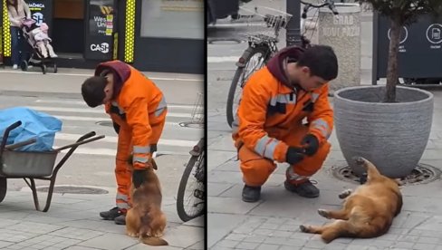 Србија бруји о снимку радника градске чистоће - видите ШТА је радио са псом луталицом (ВИДЕО)