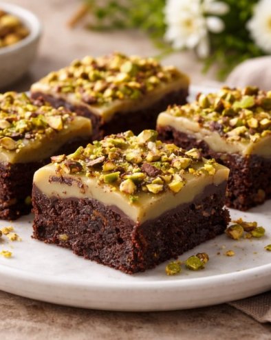 PISTAĆ BRAUNI SA BELOM ČOKOLADOM: Čokoladno savršenstvo u svakom zalogaju