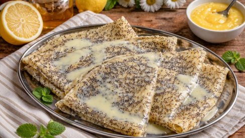 PALAČINKE SA LIMUNOM I MAKOM: Francuski klasik sa svežom notom