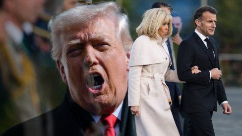 НАКОН ТЕШКИХ ОПАСКИ ДОНАЛДА ТРАМПА Брижит у никад женственијем издању, а Макрон оштро одговорио: Трамп превише прича, није на нивоу...