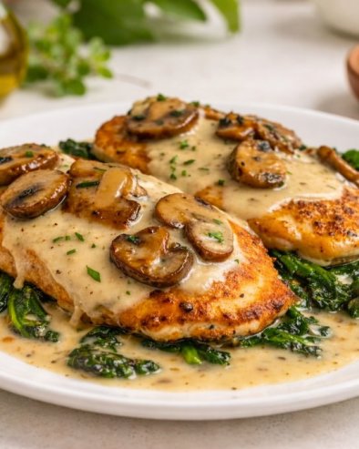 SOČNA PILETINA SA SPANAĆEM I PEČURKAMA: Osvaja na prvi zalogaj