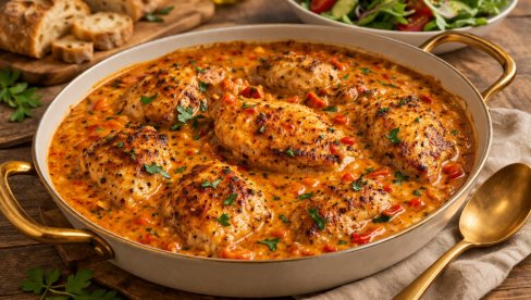 КРЕМАСТА ПИРИ-ПИРИ ПИЛЕТИНА: Пикантно и готово за 30 минута