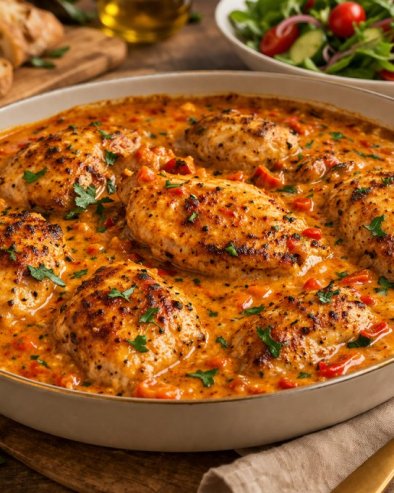 КРЕМАСТА ПИРИ-ПИРИ ПИЛЕТИНА: Пикантно и готово за 30 минута