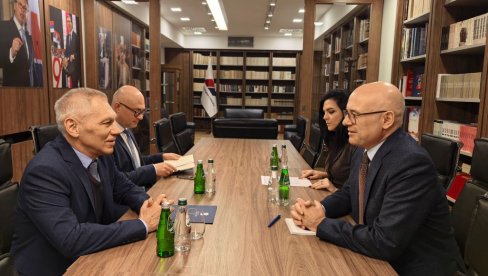 Vučević sa Harčenkom: Razgovor o međunarodnim prilikama, bezbednosnim i ekonomskim izazovima