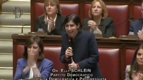 Žena sa velikim Ž! Blokaderi, gledajte kako to rade hrabri i časni Italijani i učite (VIDEO)