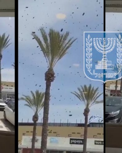 Шта се то дешава у Израелу? Десетине хиљада пчела се стуштило на тржни центар - људи не верују шта су снимили (ВИДЕО)