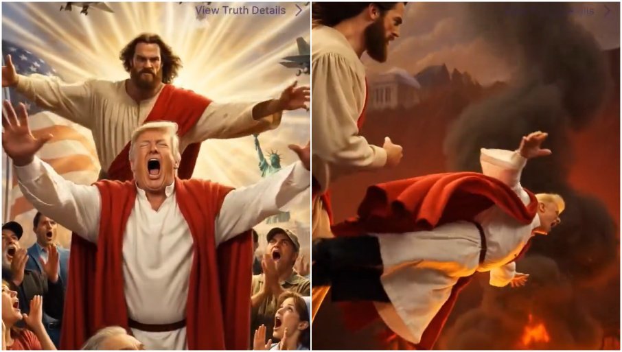 Исус удара Трампу шамар, шикља крв: Иранци објавили снимак и брутално одговорили америчком председнику (ВИДЕО)