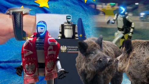 Bizarne scene u EU: Robot juri veprove po ulicama, govori pred skupštinom, nosi Roleksa i sastaje se sa političarima (VIDEO)