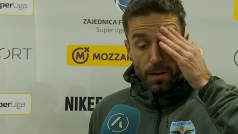 Nezapamćena scena! Ovo je posle poraza od Partizana uradio trener FK Železničar Pančevo pred kamerom TV Arena sport