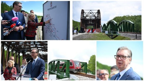Vučić otvara novi železnički most preko Tamiša: Za dve godine biće završen auto-put, od Beograda do Zrenjanina 35-40 minuta (VIDEO)