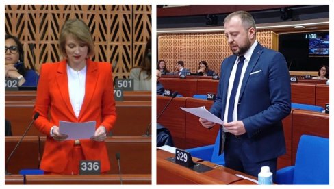 Pantić Pilja i Mirković u Parlamentarnoj skupštini SE: Pokušali su da nas žive zapale, da nasilno sruše legitimno izabranu vlast