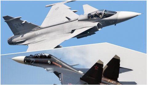 Opasan susret nad Baltikom: Ruski lovci Su-30 u u duelu sa švedskim Gripenima
