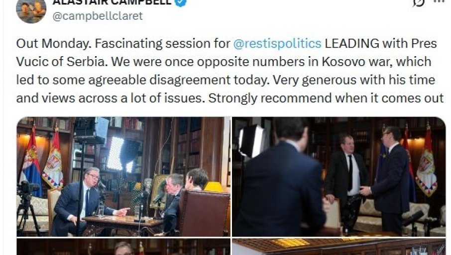 Вучић у британском подкасту: Ево када излази (Фото)