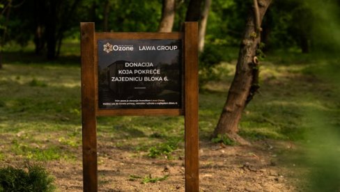 Lawa Group donirala trim stazu u Bloku 6: Prvi investitor koji ulaže u zajednicu