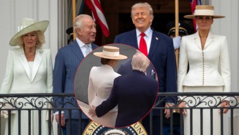 Трамп претерао? Опипао Меланију пред краљем и краљицом - Доналд спустио руку и то предалеко! Снимак постао виралан (ВИДЕО)