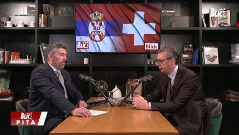 Вучић говори за Блиц ТВ: Имамо добре односе са Швајцарском