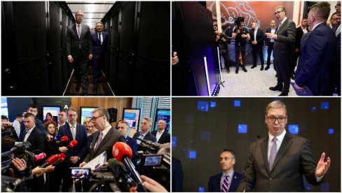 Svi putevi vode u Kragujevac: Vučić prisustvovao puštanju u rad novog superkompjutera (VIDEO)
