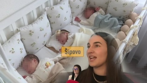 Стигле природно зачете тројке: Шипово слави маму Илијану и  Дамјана, Георгину и Страхињу (видео)