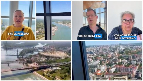 Pogled koji oduzima dah: Građani Beograda osvojili vidikovac na Kuli Beograda na vodi (VIDEO)