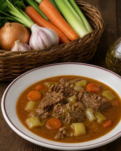 ЧОРБА ПРАЗИЛУКОМ И ЈУНЕЋИМ МЕСОМ: Топлина домаће кухиње