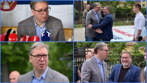 PREDSEDNIK U ŠIDU: Vučić na osveštavanju krsta u parku prirode Mali Bosut (FOTO/VIDEO)