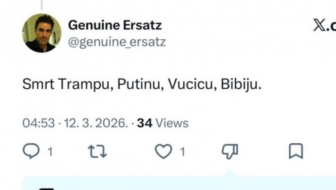 TREBA UBITI TRAMPA, PUTINA, VUČIĆA: Milogorac iz NJujorka koji podržava blokadere pozvao na ubistva državnika