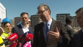 STADION ĆE ČUDESNO DA IZGLEDA! Vučić na gradilištu Ekspa: Ovo će biti novi deo grada koji će da izaziva najveću pažnju (VIDEO)