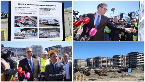 VUČIĆ NA EKSPO GRADILIŠTU: Ovo će biti čudesno mesto - ovo je i istorija i budućnost istovremeno (VIDEO)