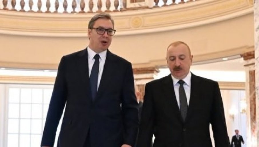 ЗАХВАЛАН САМ АЛИЈЕВУ НА ГОСТОПРИМСТВУ Вучић: Мислим да смо даље унапредили, продубили и отворили нека нова поља сарадње (ФОТО)